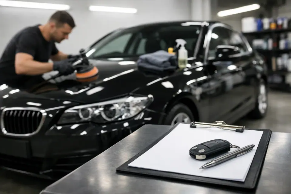 Auto Aufbereitung vor Verkauf richtig planen – Symbolbild (KI-generiert)
