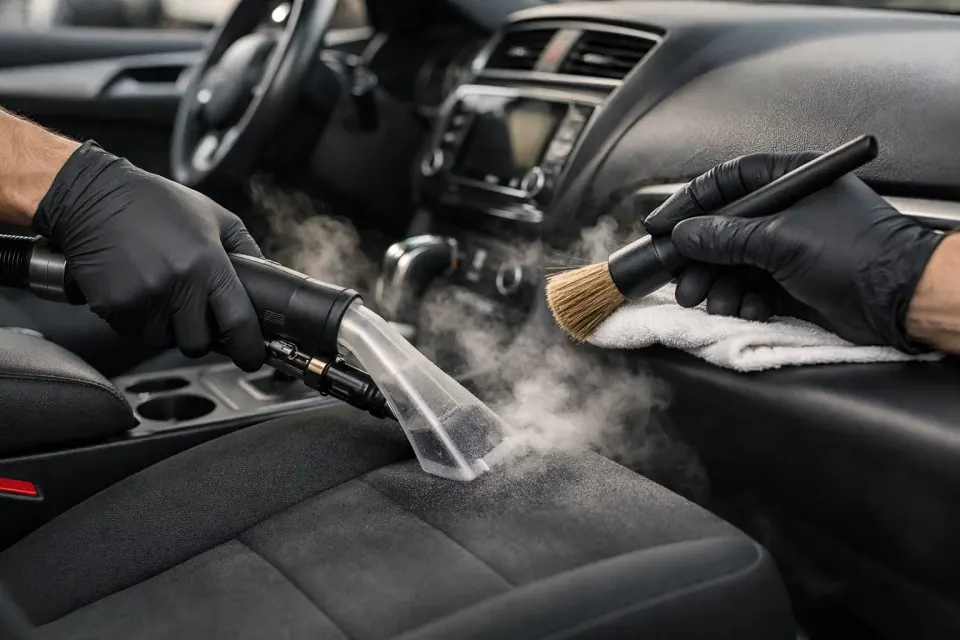 Auto-Innenraum-Tiefenreinigung lassen: Lohnt's sich? – Symbolbild (KI-generiert)