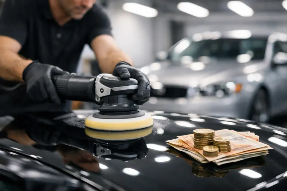Auto polieren lassen: Kosten im Überblick – Symbolbild (KI-generiert)