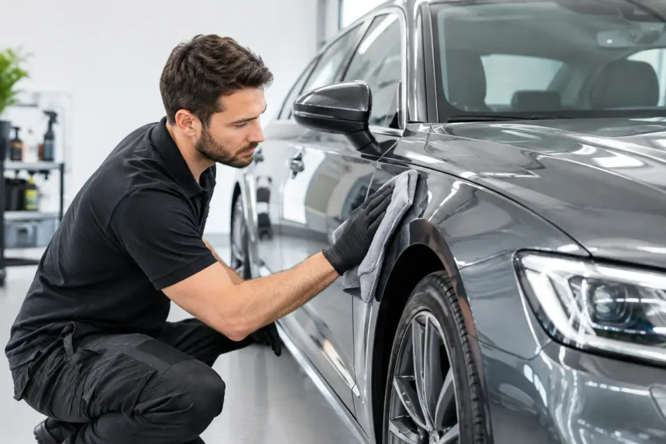 Auto vor Leasingrückgabe professionell aufbereiten – Symbolbild (KI-generiert)